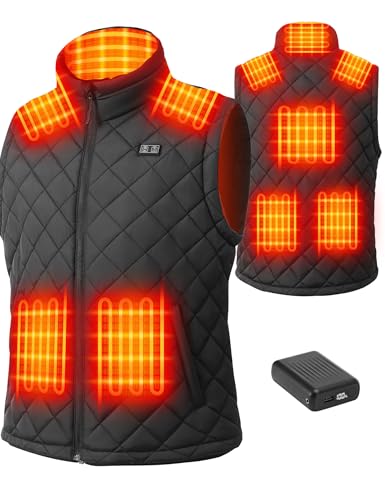 Zylyva Heated Vest for Men with 18400mAh USB-C Rechargeable
